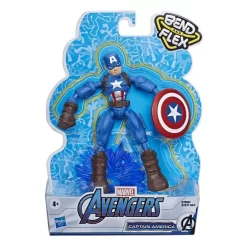 Disney Avengers - Bend And Flex - Captain America - 15 Cm (E7869) -Disney avengers bend and flex captain america 15 cm e7869 3