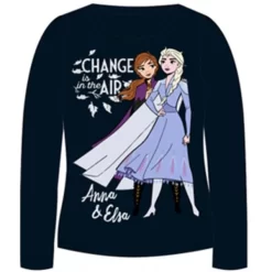 Disney Frozen Langarmshirt Anna Und Elsa Blau