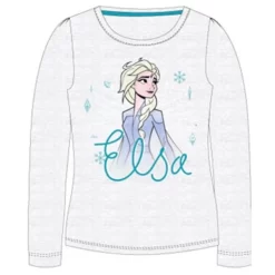 Disney Frozen Langarmshirt Elsa Grau