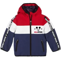 Disney Mickey Mouse Winterjacke Mit Kapuze Parka Gefüttert