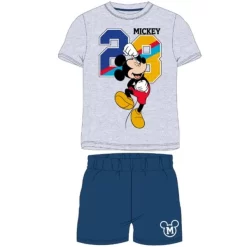 Disney Mickey Sommer-Set T-Shirt Und Shorts Blau/grau