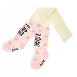 Disney Minnie Mouse Baby Strumpfhose Weiß Rosa