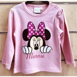Disney Minnie Mouse Babyshirt Sweatshirt Rosa Minnie Maus Shirt 100% Baumwolle