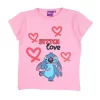 Disney Stitch T-Shirt Love Rosa