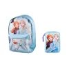 Disney Euromic - Frozen 2 - Backpack + Filled Double Decker Pencil Case - Blue