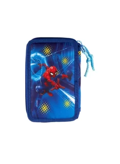 Disney Euromic - Spider -Man - Backpack (16 L) + ​Filled Double Decker Pencil Case - Blue -Disney euromic spider man backpack 16 l filled double decker pencil case blue 2